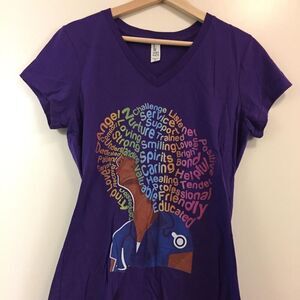 Black Excellence Women's V-neck T-shirt size XL